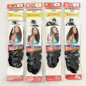New X-Pression African Collection Deep 22” 1B Crochet Hair